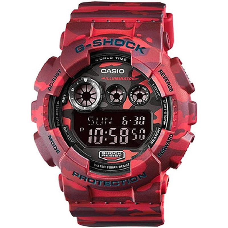 Casio G-Shock camufaje rojo GD-120CM-4ER