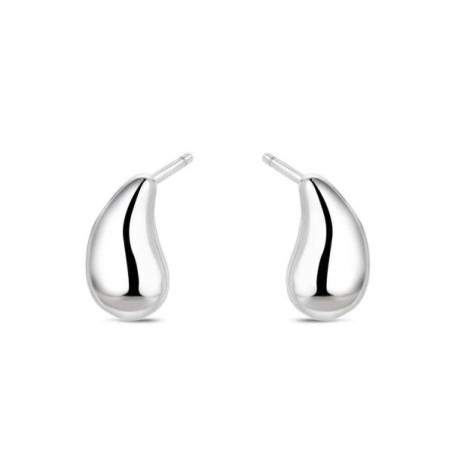 Pendientes gota plata