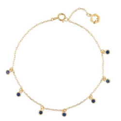 Pulsera oro y zafiros
