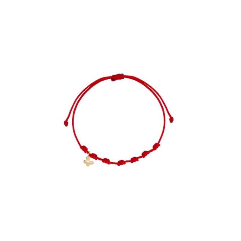 Pulsera 7 nudos mariposa mini oro Pulsera 7 nudos mariposa mini oro