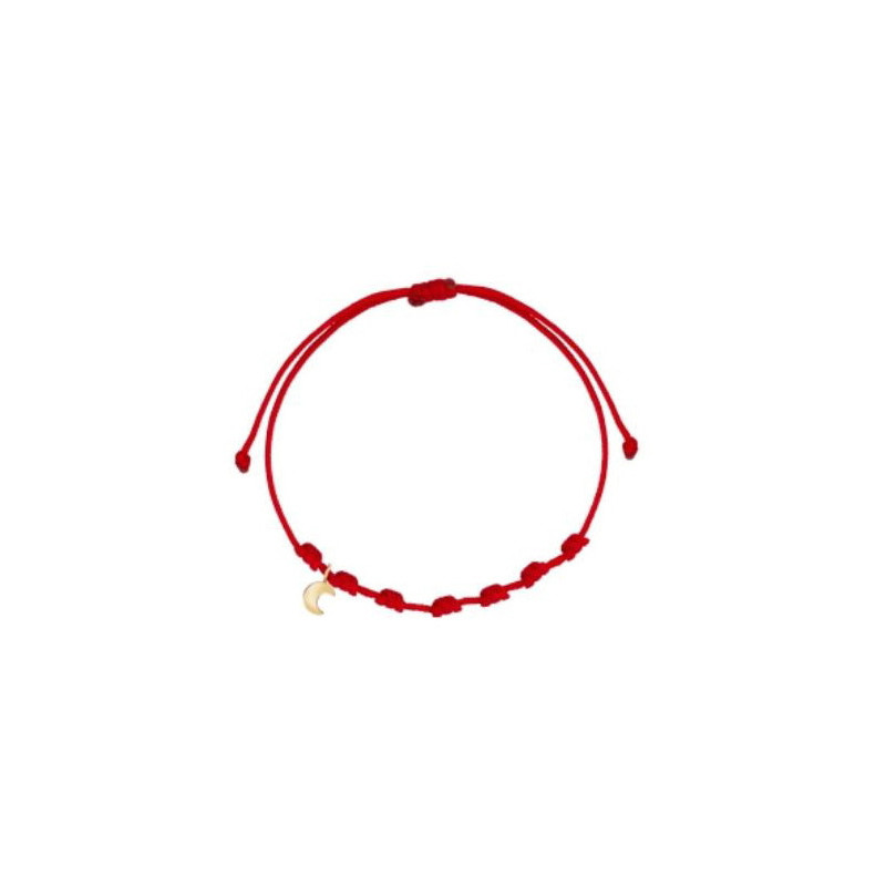Pulsera 7 nudos luna mini oro Pulsera 7 nudos luna mini oro