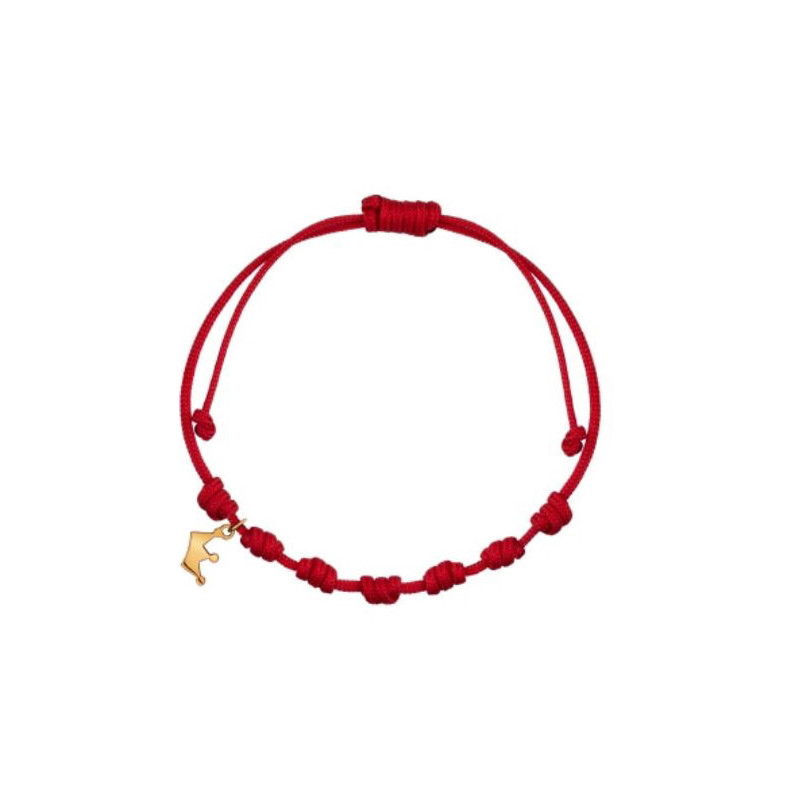 Pulsera 7 nudos corona oro Pulsera 7 nudos corona oro
