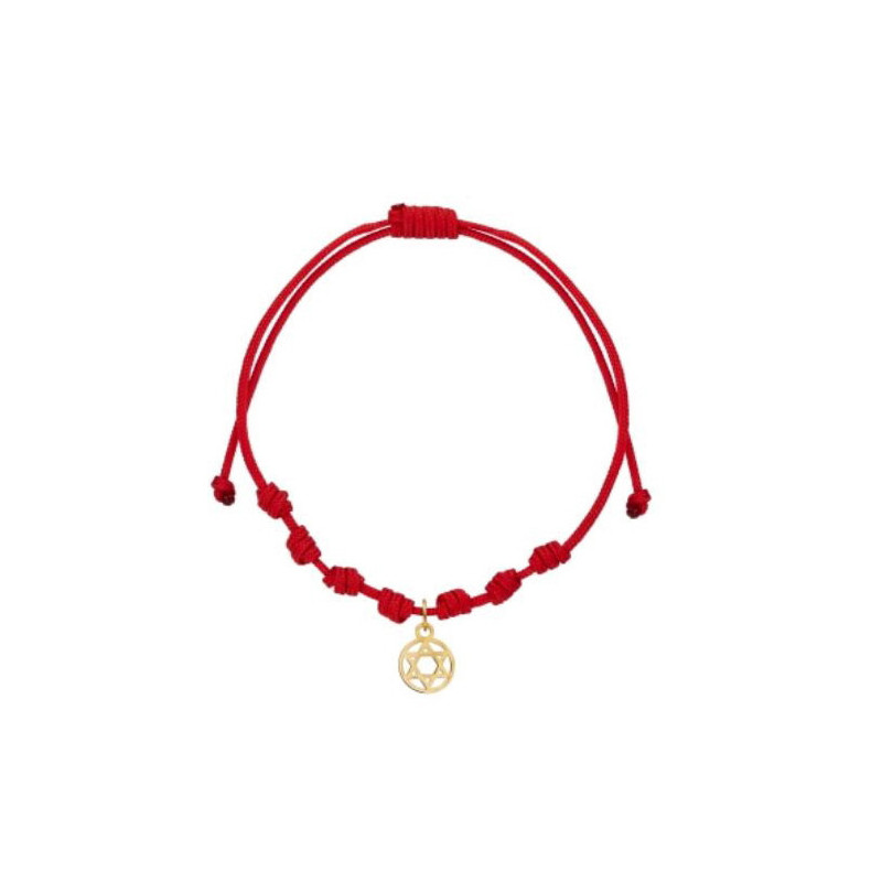 Pulsera 7 nudos estrella david oro Pulsera 7 nudos estrella david oro