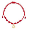 Pulsera 7 nudos estrella david oro
