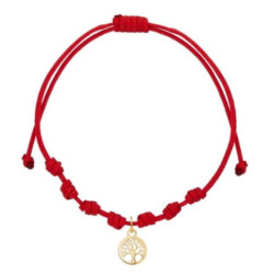 Pulsera 7 nudos arbol vida oro