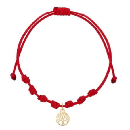 Pulsera 7 nudos arbol vida oro