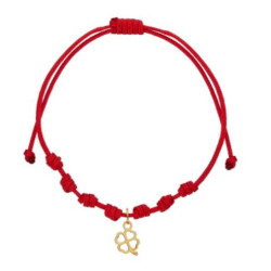 Pulsera 7 nudos trebol oro