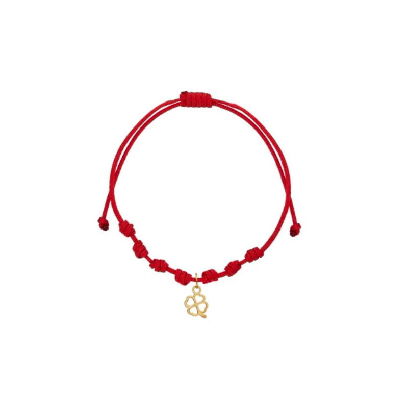Pulsera 7 nudos trebol oro Pulsera 7 nudos trebol oro