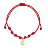 Pulsera 7 nudos trebol oro