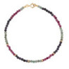 Pulsera oro y piedras color finas