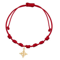 Pulsera 7 nudos nudo bruja oro
