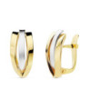 Pendientes oro bicolor