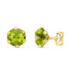 Pendientes oro y olivina