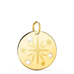 Colgante oro rosa de los vientos