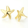 Pendientes oro estrella mar 19-466-88-P