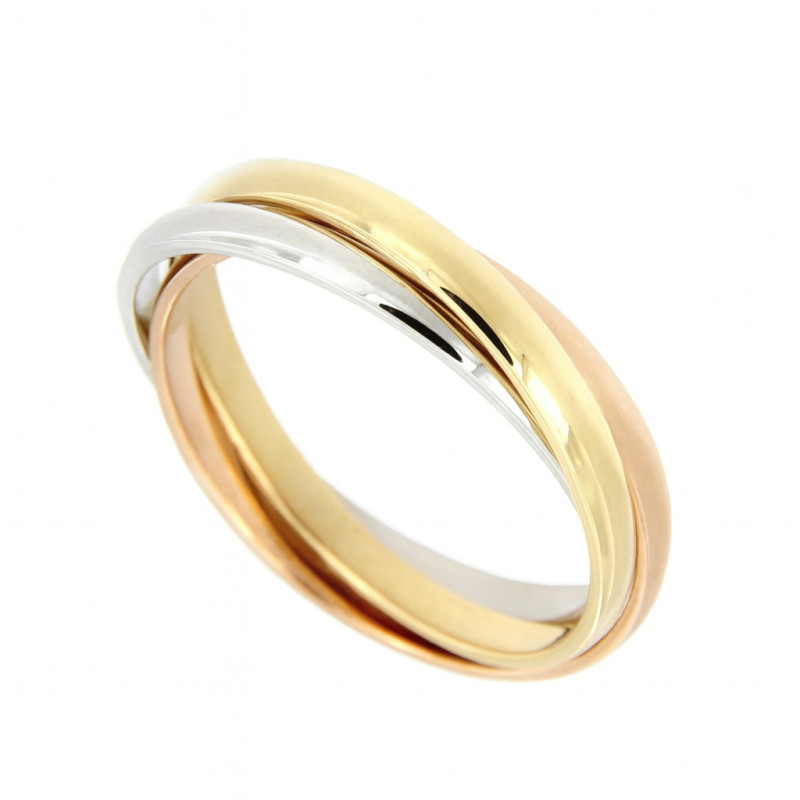 Sortija oro tricolor