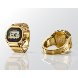 Reloj anillo chapado CASIO CRW-001G-9ER