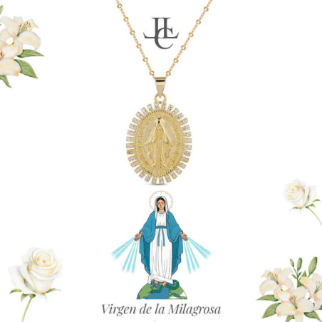 COLLAR PLATA CHAP MILAGROSA
