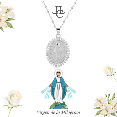 COLLAR PLATA MILAGROSA