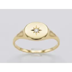 Sortija oro  con diamante