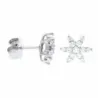 Pendiente oro blanco y bte. 0.95 cts