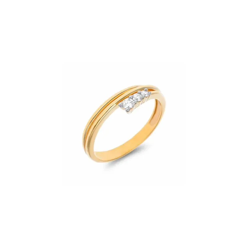 Sortija oro am. y btes.1+2 0.06+0.06 cts