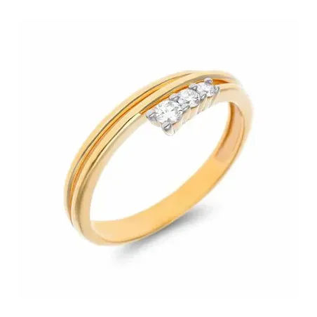 Sortija oro am. y btes.1+2 0.06+0.06 cts