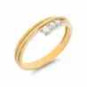 Sortija oro am. y btes.1+2 0.06+0.06 cts
