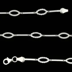 Pulsera oro blanco circonitas