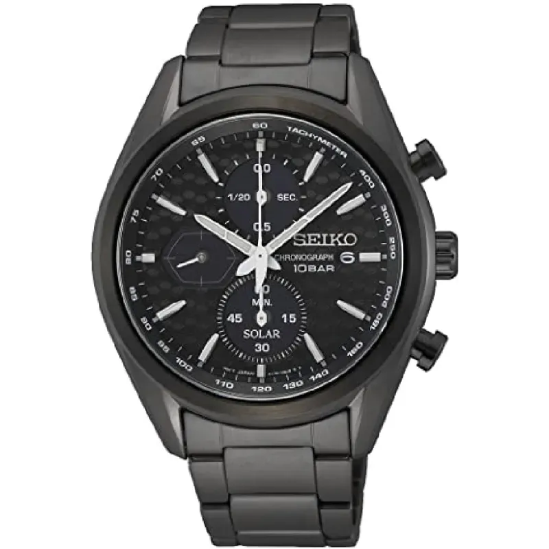 Macchina Sportiva Crono Solar IP Negro SSC773P1