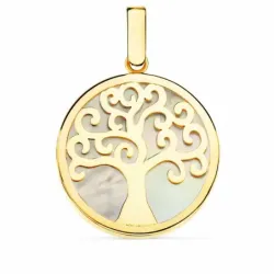 Colgante arbol oro amarillo