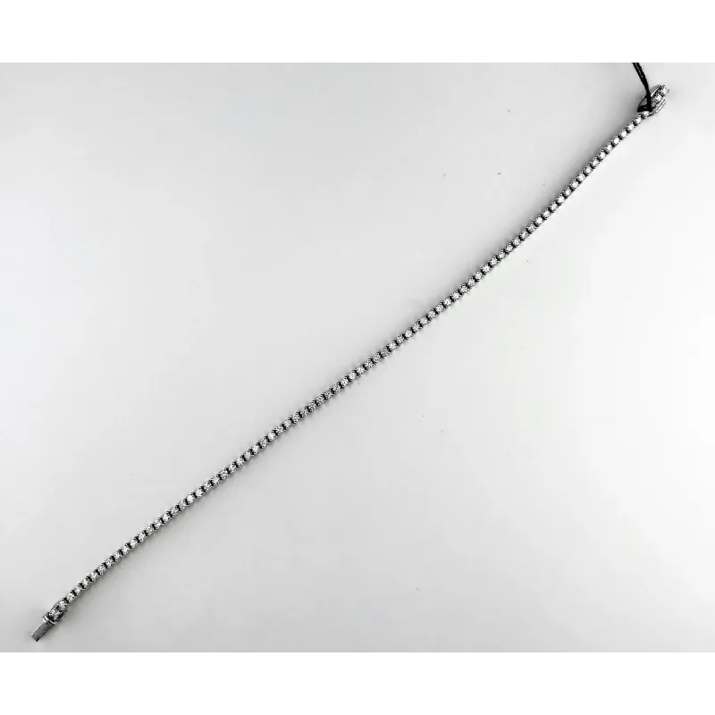 Pulsera oro blanco y brillante 1.60 cts