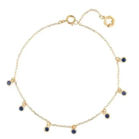 Pulsera oro y zafiros 1-90132-2-9