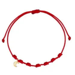 Pulsera 7 nudos luna mini oro