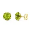 Pendientes oro y olivina