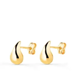 Pendientes oro gota