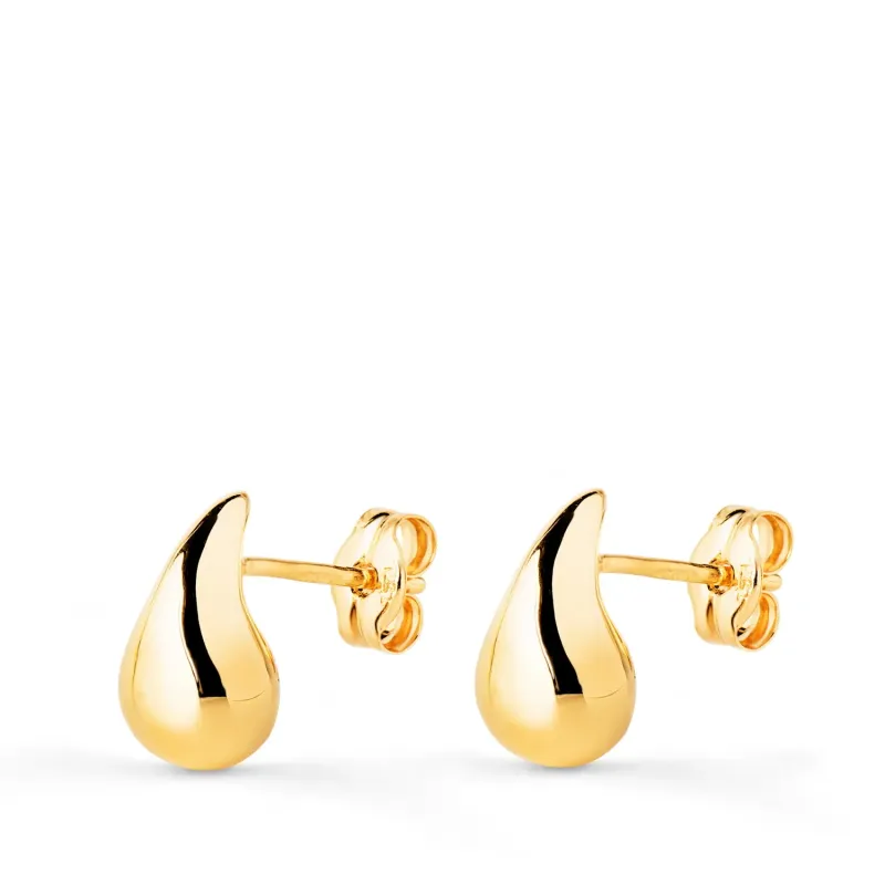 Pendientes oro gota