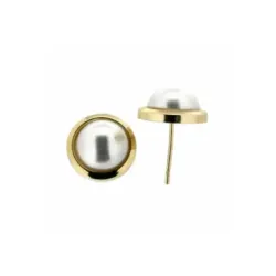 Pendientes oro y perla 27-497-8-P