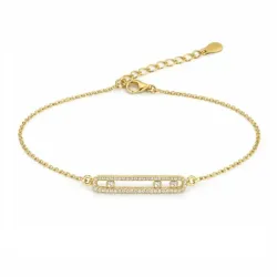 PULSERA PLATA CHAPADA