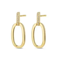 Pendientes plata chapada