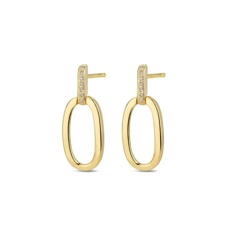 Pendientes plata chapada