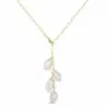 Collar de plata chapado perlas barrocas