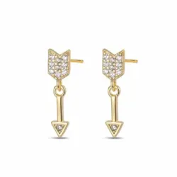 Pendientes plata chapada