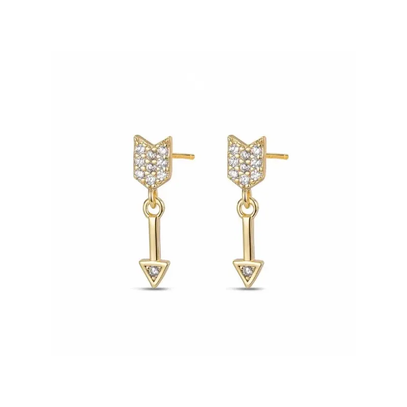 Pendientes plata chapada