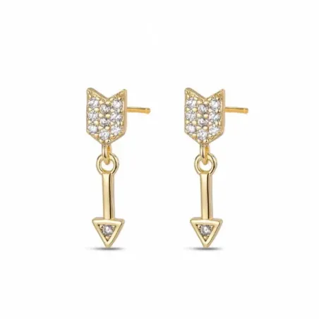 Pendientes plata chapada