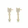 Pendientes plata chapada