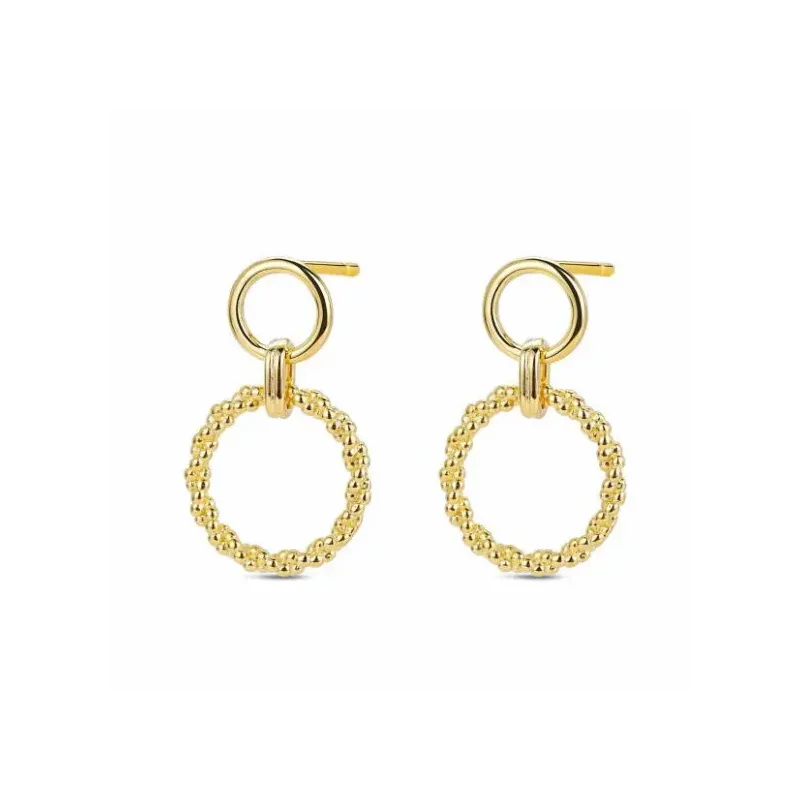 Pendientes plata chapada