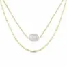 Collar plata chapada perla barroca
