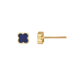 Dormilones oro amarillo lapislazuli